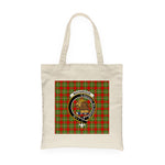 Canvas Tote Bags Royal Scottish MacGregor Clan Badge Tartan Plaid Tote Bag - Scotstee Shop