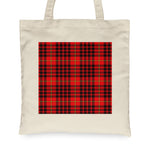Canvas Tote Bags Royal Scottish MacIan Clan Badge Tartan Plaid Tote Bag - Scotstee Shop