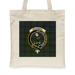 Canvas Tote Bags Royal Scottish MacInnes Clan Badge Tartan Plaid Tote Bag - Scotstee Shop