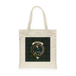 Canvas Tote Bags Royal Scottish MacInnes Clan Badge Tartan Plaid Tote Bag - Scotstee Shop