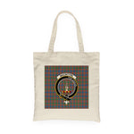 Canvas Tote Bags Royal Scottish MacIntyre Ancient Clan Badge Tartan Plaid Tote Bag - Scotstee Shop