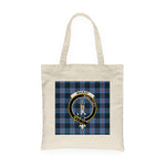 Canvas Tote Bags Royal Scottish MacKay Clan Badge Tartan Plaid Tote Bag - Scotstee Shop