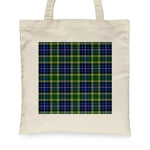 Canvas Tote Bags Royal Scottish MacKellar Clan Badge Tartan Plaid Tote Bag - Scotstee Shop