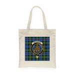 Canvas Tote Bags Royal Scottish MacKenzie Hunting Clan Badge Tartan Plaid Tote Bag - Scotstee Shop