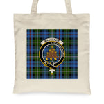 Canvas Tote Bags Royal Scottish MacKenzie Hunting Clan Badge Tartan Plaid Tote Bag - Scotstee Shop