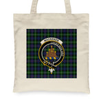 Canvas Tote Bags Royal Scottish MacKenzie Modern Clan Badge Tartan Plaid Tote Bag - Scotstee Shop