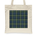 Canvas Tote Bags Royal Scottish MacKinlay Ancient Clan Badge Tartan Plaid Tote Bag - Scotstee Shop