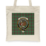 Canvas Tote Bags Royal Scottish MacKinnon Hunting Ancient Clan Badge Tartan Plaid Tote Bag - Scotstee Shop