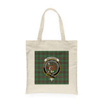 Canvas Tote Bags Royal Scottish MacKinnon Hunting Ancient Clan Badge Tartan Plaid Tote Bag - Scotstee Shop