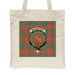 Canvas Tote Bags Royal Scottish MacKintosh Ancient Clan Badge Tartan Plaid Tote Bag - Scotstee Shop