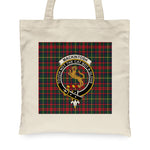Canvas Tote Bags Royal Scottish MacKintosh Hunting Modern Clan Badge Tartan Plaid Tote Bag - Scotstee Shop