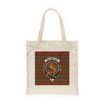 Canvas Tote Bags Royal Scottish MacKintosh Hunting Weathered Clan Badge Tartan Plaid Tote Bag - Scotstee Shop