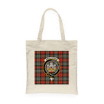 Canvas Tote Bags Royal Scottish MacLachlan Weathered Clan Badge Tartan Plaid Tote Bag - Scotstee Shop