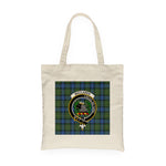 Canvas Tote Bags Royal Scottish MacLaren Ancient Clan Badge Tartan Plaid Tote Bag - Scotstee Shop