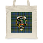 Canvas Tote Bags Royal Scottish MacLaren Ancient Clan Badge Tartan Plaid Tote Bag - Scotstee Shop