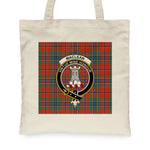 Canvas Tote Bags Royal Scottish MacLean Of Duart Ancient Clan Badge Tartan Plaid Tote Bag - Scotstee Shop