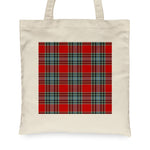 Canvas Tote Bags Royal Scottish MacLeay Clan Badge Tartan Plaid Tote Bag - Scotstee Shop