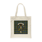 Canvas Tote Bags Royal Scottish MacLellan Clan Badge Tartan Plaid Tote Bag - Scotstee Shop