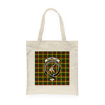 Canvas Tote Bags Royal Scottish MacMillan Clan Badge Tartan Plaid Tote Bag - Scotstee Shop