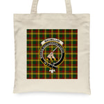 Canvas Tote Bags Royal Scottish MacMillan Clan Badge Tartan Plaid Tote Bag - Scotstee Shop