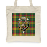 Canvas Tote Bags Royal Scottish MacMillan Old Ancient Clan Badge Tartan Plaid Tote Bag - Scotstee Shop