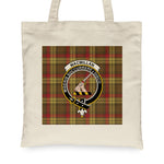 Canvas Tote Bags Royal Scottish MacMillan Old Weathered Clan Badge Tartan Plaid Tote Bag - Scotstee Shop