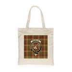 Canvas Tote Bags Royal Scottish MacMillan Old Weathered Clan Badge Tartan Plaid Tote Bag - Scotstee Shop