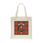 Canvas Tote Bags Royal Scottish MacNab Ancient Clan Badge Tartan Plaid Tote Bag - Scotstee Shop