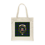 Canvas Tote Bags Royal Scottish MacNeil Of Barra Modern Clan Badge Tartan Plaid Tote Bag - Scotstee Shop