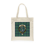 Canvas Tote Bags Royal Scottish MacNeil of Colonsay Clan Badge Tartan Plaid Tote Bag - Scotstee Shop