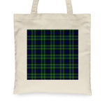 Canvas Tote Bags Royal Scottish MacNeill Of Colonsay Hunting Clan Badge Tartan Plaid Tote Bag - Scotstee Shop