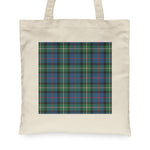 Canvas Tote Bags Royal Scottish MacPhail Clan Badge Tartan Plaid Tote Bag - Scotstee Shop