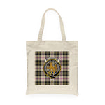 Canvas Tote Bags Royal Scottish MacPherson Dress Ancient Clan Badge Tartan Plaid Tote Bag - Scotstee Shop