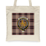 Canvas Tote Bags Royal Scottish MacPherson Hunting Ancient Clan Badge Tartan Plaid Tote Bag - Scotstee Shop