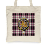 Canvas Tote Bags Royal Scottish MacPherson Hunting Modern Clan Badge Tartan Plaid Tote Bag - Scotstee Shop