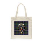 Canvas Tote Bags Royal Scottish MacRae Clan Badge Tartan Plaid Tote Bag - Scotstee Shop