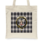 Canvas Tote Bags Royal Scottish MacRae Dress Modern Clan Badge Tartan Plaid Tote Bag - Scotstee Shop