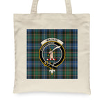 Canvas Tote Bags Royal Scottish MacRae Hunting Ancient Clan Badge Tartan Plaid Tote Bag - Scotstee Shop