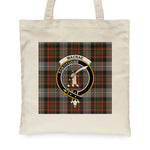 Canvas Tote Bags Royal Scottish MacRae Hunting Weathered Clan Badge Tartan Plaid Tote Bag - Scotstee Shop