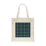 Canvas Tote Bags Royal Scottish MacTaggart Clan Badge Tartan Plaid Tote Bag - Scotstee Shop
