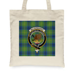 Canvas Tote Bags Royal Scottish Majoribanks Ancient Clan Badge Tartan Plaid Tote Bag - Scotstee Shop