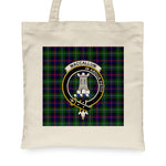Canvas Tote Bags Royal Scottish Malcolm Modern Clan Badge Tartan Plaid Tote Bag - Scotstee Shop