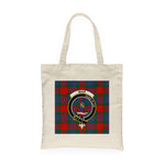 Canvas Tote Bags Royal Scottish Mar Clan Badge Tartan Plaid Tote Bag - Scotstee Shop