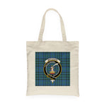 Canvas Tote Bags Royal Scottish Matheson Hunting Ancient Clan Badge Tartan Plaid Tote Bag - Scotstee Shop