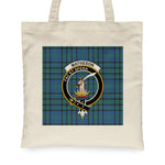 Canvas Tote Bags Royal Scottish Matheson Hunting Ancient Clan Badge Tartan Plaid Tote Bag - Scotstee Shop