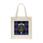 Canvas Tote Bags Royal Scottish Maule Modern Clan Badge Tartan Plaid Tote Bag - Scotstee Shop