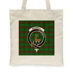 Canvas Tote Bags Royal Scottish Maxwell Hunting Clan Badge Tartan Plaid Tote Bag - Scotstee Shop