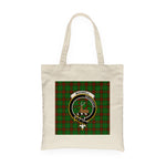 Canvas Tote Bags Royal Scottish Maxwell Hunting Clan Badge Tartan Plaid Tote Bag - Scotstee Shop