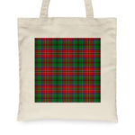 Canvas Tote Bags Royal Scottish McCulloch Clan Badge Tartan Plaid Tote Bag - Scotstee Shop
