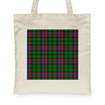 Canvas Tote Bags Royal Scottish McGeachie Clan Badge Tartan Plaid Tote Bag - Scotstee Shop